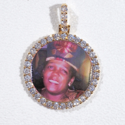 3D CIRCLE CUSTOM PICTURE PENDANT SMALL SIZE