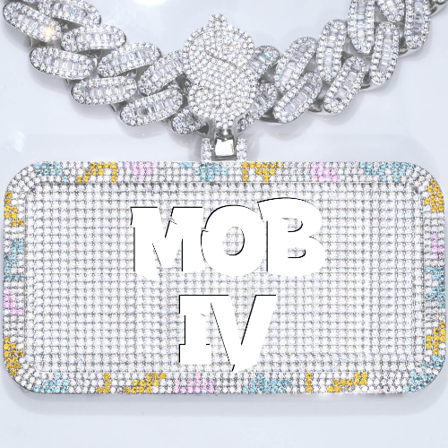 CUSTOM LETTER NECKLACE 3D COLORFUL SQUARE