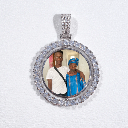 3D Spinning 2-Faced Custom Picture Pendant