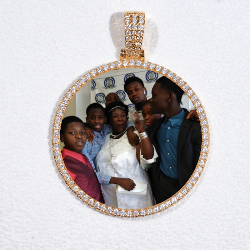 MEDIUM 3D CIRCLE CUSTOM PICTURE PENDANT