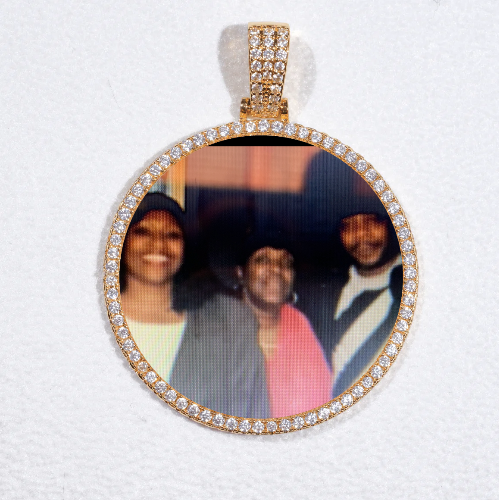 MEDIUM 3D CIRCLE CUSTOM PICTURE PENDANT