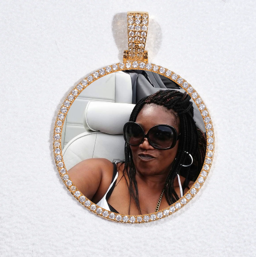 MEDIUM 3D CIRCLE CUSTOM PICTURE PENDANT
