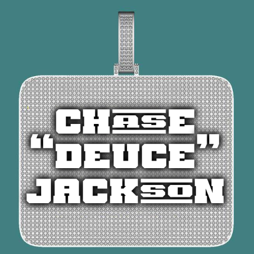 CUSTOM LETTER NECKLACE 3D BIG SQUARE