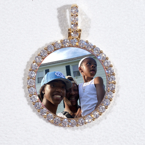 3D CIRCLE CUSTOM PICTURE PENDANT SMALL SIZE