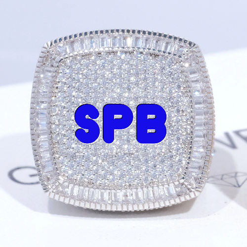 CUSTOM LETTER 3D ICED RING
