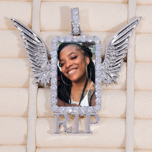 RIP WING 3D CUSTOM PICTURE PENDANT