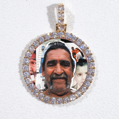 3D CIRCLE CUSTOM PICTURE PENDANT SMALL SIZE