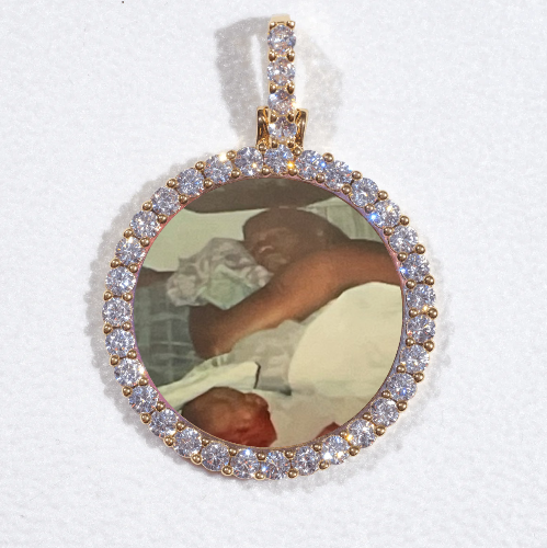 3D CIRCLE CUSTOM PICTURE PENDANT SMALL SIZE