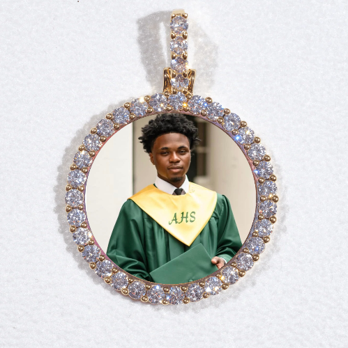 3D CIRCLE CUSTOM PICTURE PENDANT SMALL SIZE