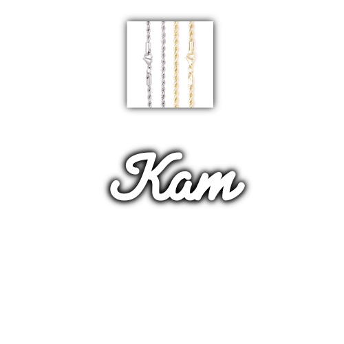 Script Custom Letter Necklace