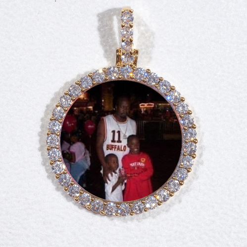 3D CIRCLE CUSTOM PICTURE PENDANT SMALL SIZE