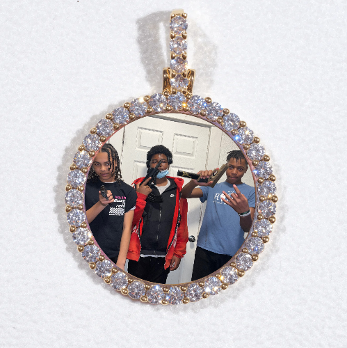 3D CIRCLE CUSTOM PICTURE PENDANT SMALL SIZE