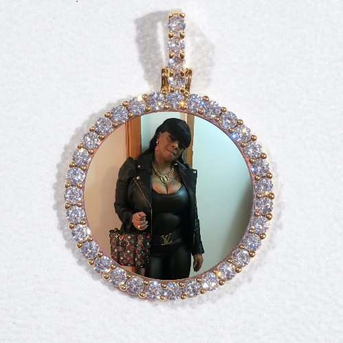 3D CIRCLE CUSTOM PICTURE PENDANT SMALL SIZE