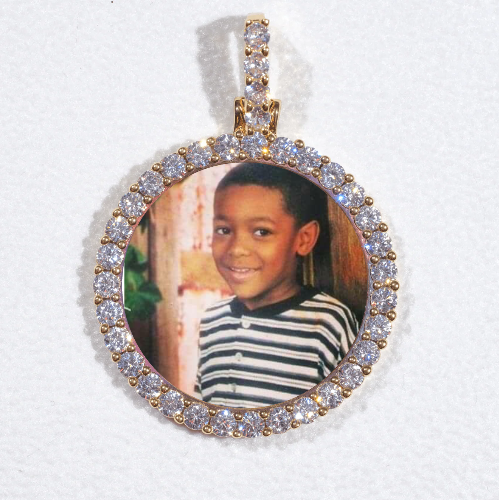 3D CIRCLE CUSTOM PICTURE PENDANT SMALL SIZE