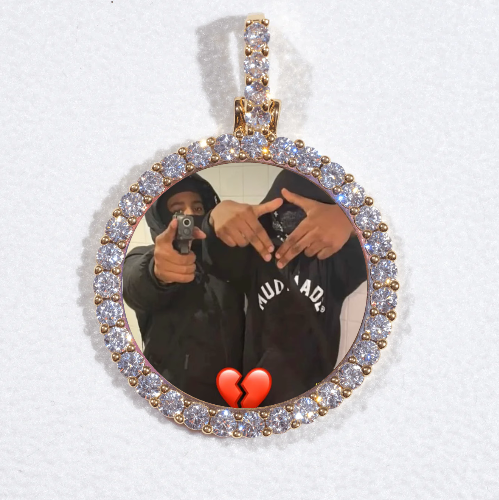 3D CIRCLE CUSTOM PICTURE PENDANT SMALL SIZE