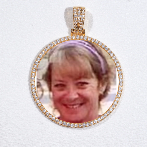 MEDIUM 3D CIRCLE CUSTOM PICTURE PENDANT
