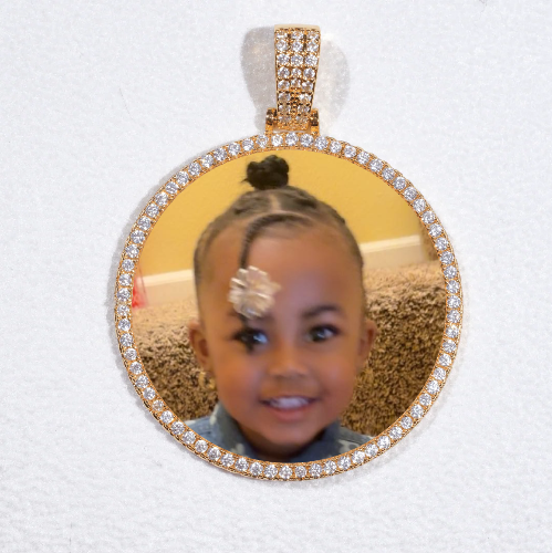 MEDIUM 3D CIRCLE CUSTOM PICTURE PENDANT