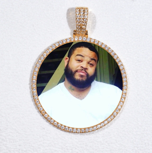 MEDIUM 3D CIRCLE CUSTOM PICTURE PENDANT