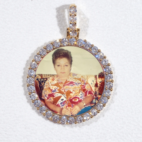 3D CIRCLE CUSTOM PICTURE PENDANT SMALL SIZE