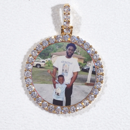3D CIRCLE CUSTOM PICTURE PENDANT SMALL SIZE