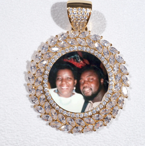 Large 3D Wheat Ear Custom Picture Pendant