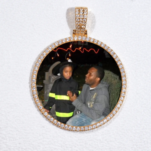 MEDIUM 3D CIRCLE CUSTOM PICTURE PENDANT