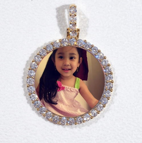 3D CIRCLE CUSTOM PICTURE PENDANT SMALL SIZE