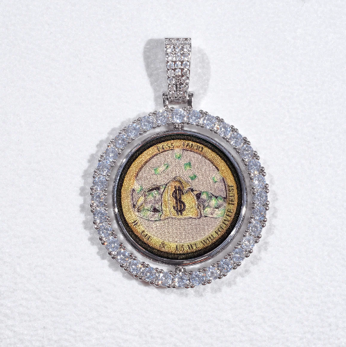 3D Spinning 2-Faced Custom Picture Pendant
