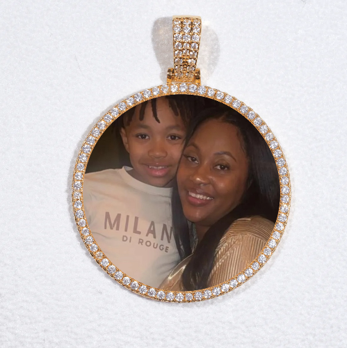 MEDIUM 3D CIRCLE CUSTOM PICTURE PENDANT