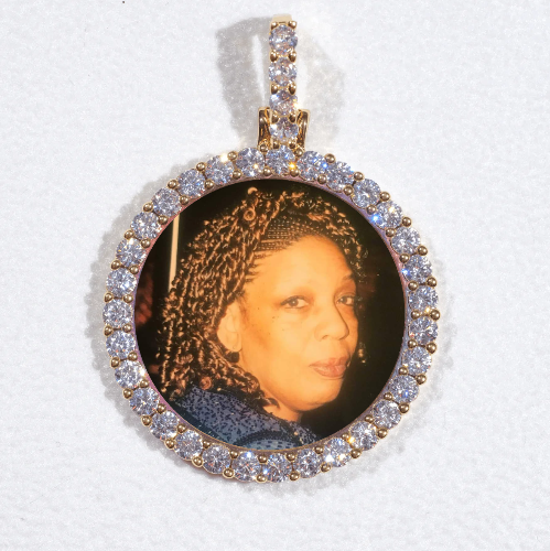 3D CIRCLE CUSTOM PICTURE PENDANT SMALL SIZE