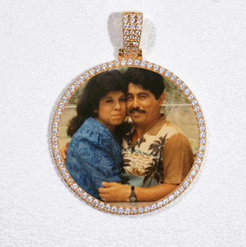 MEDIUM 3D CIRCLE CUSTOM PICTURE PENDANT