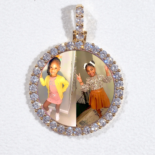 3D CIRCLE CUSTOM PICTURE PENDANT SMALL SIZE