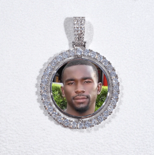 3D Spinning 2-Faced Custom Picture Pendant