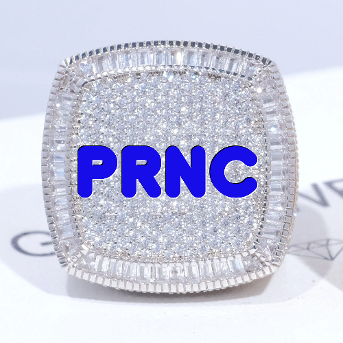 CUSTOM LETTER 3D ICED RING