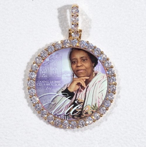 3D CIRCLE CUSTOM PICTURE PENDANT SMALL SIZE