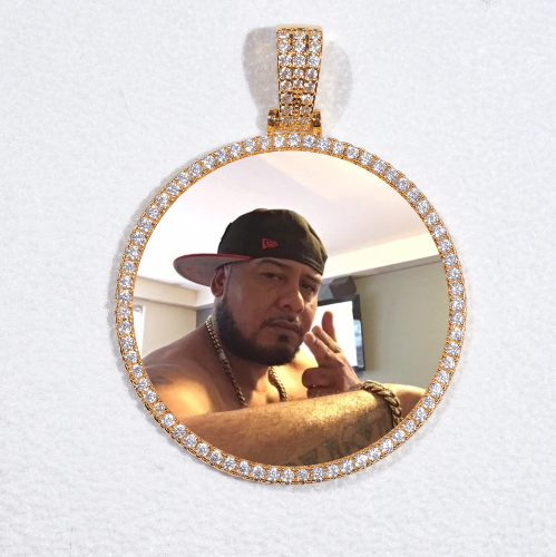 MEDIUM 3D CIRCLE CUSTOM PICTURE PENDANT