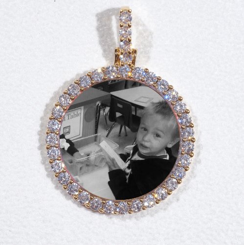 3D CIRCLE CUSTOM PICTURE PENDANT SMALL SIZE