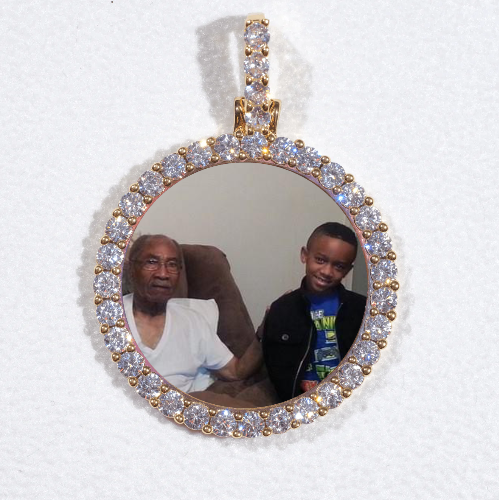 3D CIRCLE CUSTOM PICTURE PENDANT SMALL SIZE