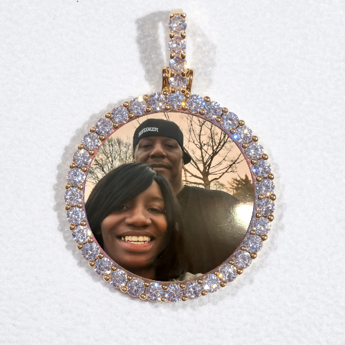 3D CIRCLE CUSTOM PICTURE PENDANT SMALL SIZE