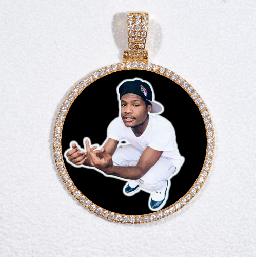 MEDIUM 3D CIRCLE CUSTOM PICTURE PENDANT