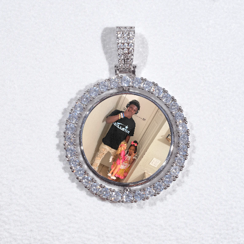 3D Spinning 2-Faced Custom Picture Pendant