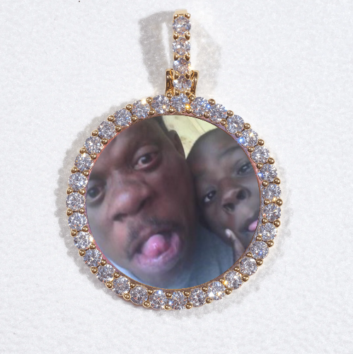 3D CIRCLE CUSTOM PICTURE PENDANT SMALL SIZE