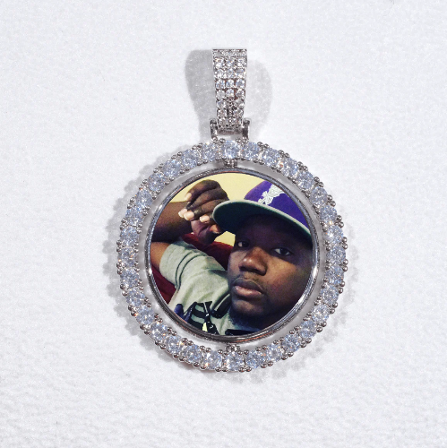 3D Spinning 2-Faced Custom Picture Pendant