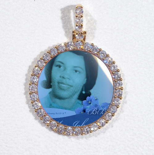 3D CIRCLE CUSTOM PICTURE PENDANT SMALL SIZE