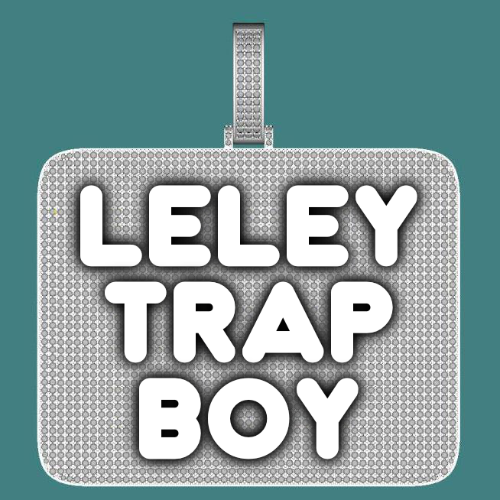 CUSTOM LETTER NECKLACE 3D BIG SQUARE