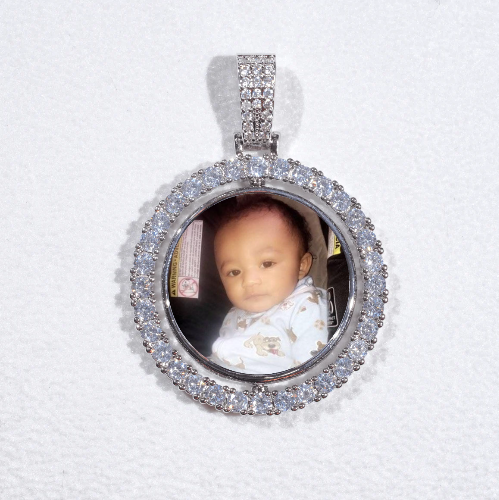 3D Spinning 2-Faced Custom Picture Pendant