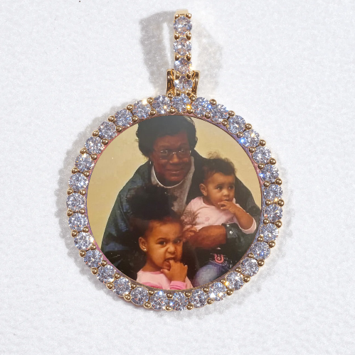 3D CIRCLE CUSTOM PICTURE PENDANT SMALL SIZE