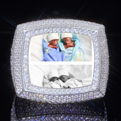 3D CUSTOM PICTURE ICED RING