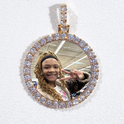 3D CIRCLE CUSTOM PICTURE PENDANT SMALL SIZE