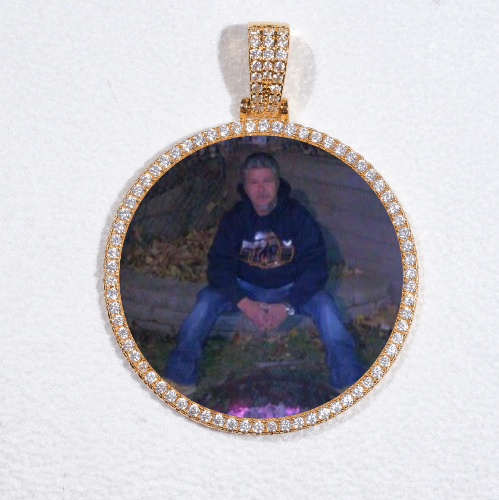 MEDIUM 3D CIRCLE CUSTOM PICTURE PENDANT